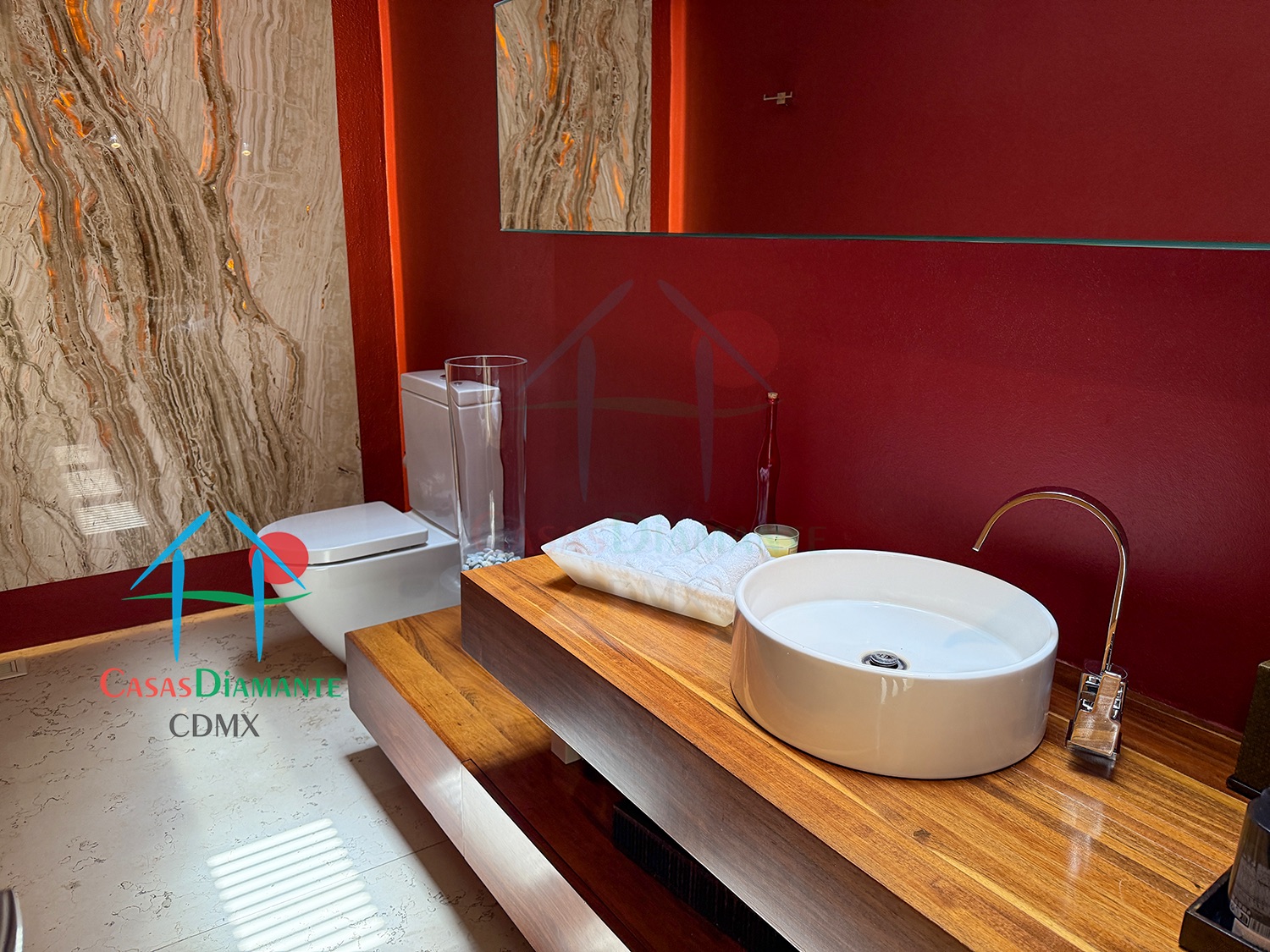 Rancho San Francisco Casa Encino - Baño de visitas 1